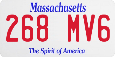 MA license plate 268MV6