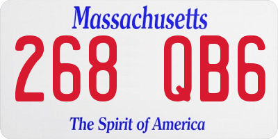 MA license plate 268QB6