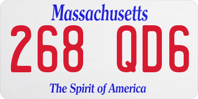 MA license plate 268QD6