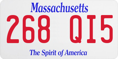 MA license plate 268QI5