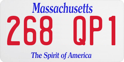 MA license plate 268QP1