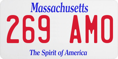 MA license plate 269AM0
