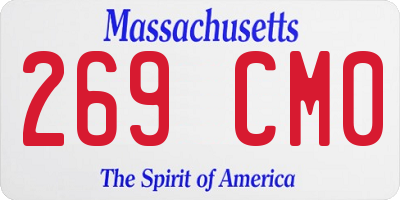 MA license plate 269CM0