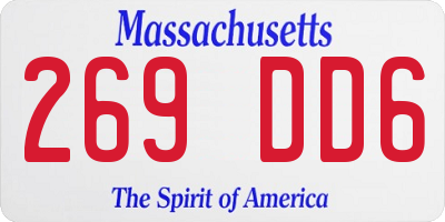 MA license plate 269DD6