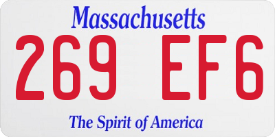 MA license plate 269EF6