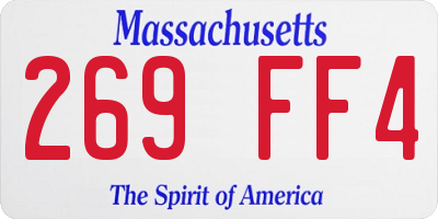 MA license plate 269FF4
