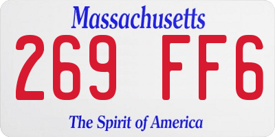MA license plate 269FF6