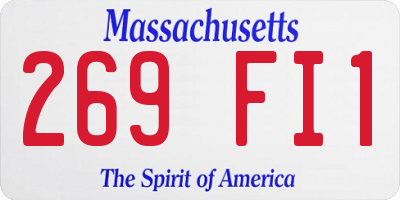 MA license plate 269FI1