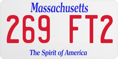 MA license plate 269FT2