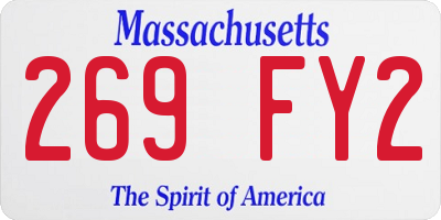 MA license plate 269FY2