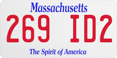 MA license plate 269ID2