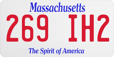 MA license plate 269IH2