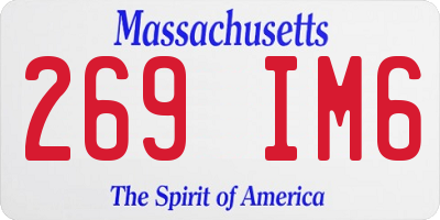 MA license plate 269IM6