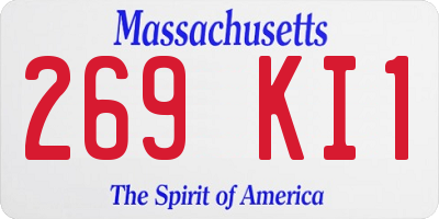 MA license plate 269KI1