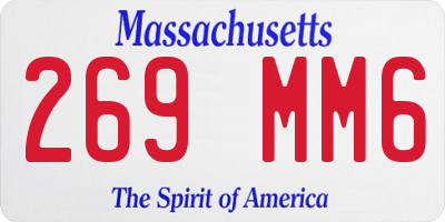 MA license plate 269MM6