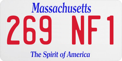 MA license plate 269NF1