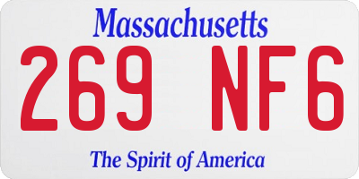 MA license plate 269NF6