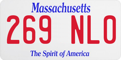 MA license plate 269NL0