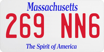 MA license plate 269NN6