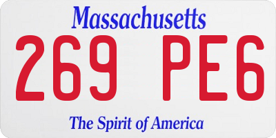 MA license plate 269PE6
