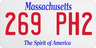 MA license plate 269PH2