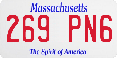 MA license plate 269PN6