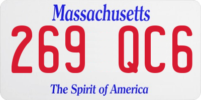 MA license plate 269QC6