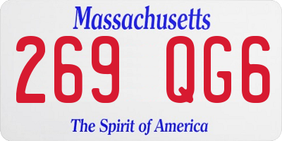 MA license plate 269QG6
