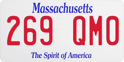 MA license plate 269QM0