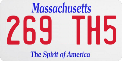 MA license plate 269TH5