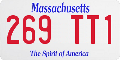 MA license plate 269TT1