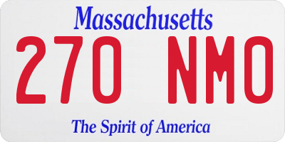 MA license plate 270NM0