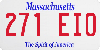 MA license plate 271EI0