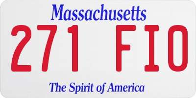 MA license plate 271FI0