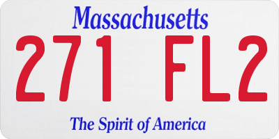 MA license plate 271FL2
