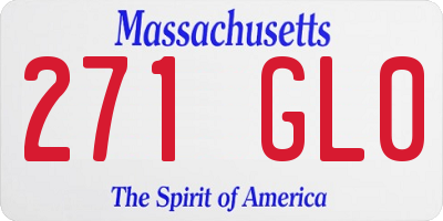 MA license plate 271GL0