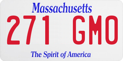 MA license plate 271GM0