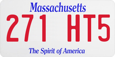 MA license plate 271HT5