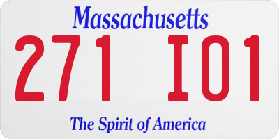 MA license plate 271IO1