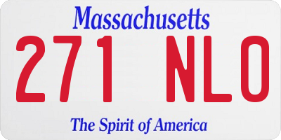 MA license plate 271NL0