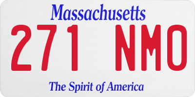 MA license plate 271NM0