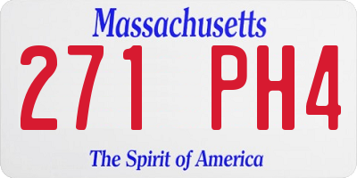 MA license plate 271PH4