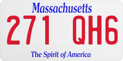 MA license plate 271QH6