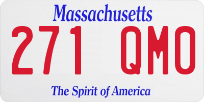 MA license plate 271QM0