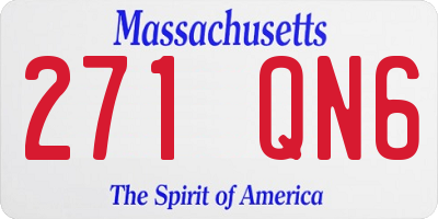 MA license plate 271QN6