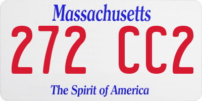 MA license plate 272CC2