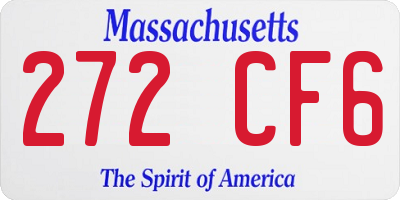 MA license plate 272CF6