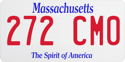 MA license plate 272CM0
