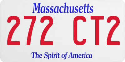 MA license plate 272CT2