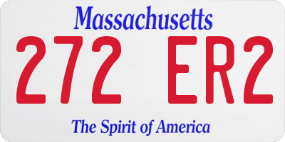 MA license plate 272ER2